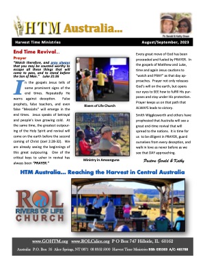 HTM Australia August 2023 Newsletter